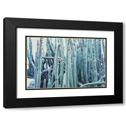 Green Crush IV Black Modern Wood Framed Art Print with Double Matting by Urquhart, Elizabeth