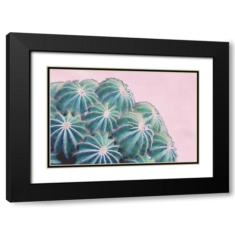 Pink Crush II Black Modern Wood Framed Art Print with Double Matting by Urquhart, Elizabeth