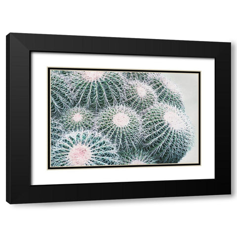 Green Crush III Black Modern Wood Framed Art Print with Double Matting by Urquhart, Elizabeth