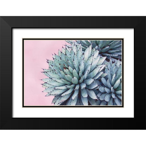 Pink Crush IX Black Modern Wood Framed Art Print with Double Matting by Urquhart, Elizabeth