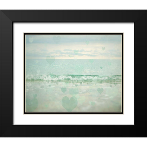 Oceans of Love 1 Black Modern Wood Framed Art Print with Double Matting by Urquhart, Elizabeth