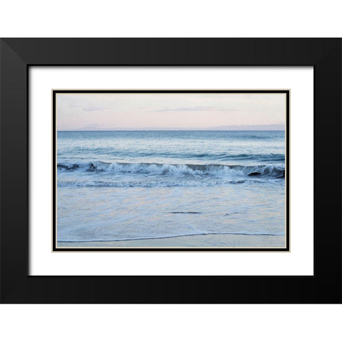 Coastal Evening II Black Modern Wood Framed Art Print with Double Matting by Urquhart, Elizabeth