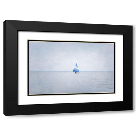 Misty Morning III Black Modern Wood Framed Art Print with Double Matting by Urquhart, Elizabeth