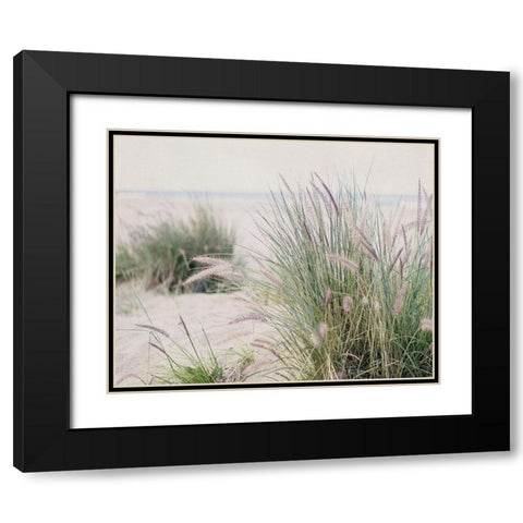 Steps To The Beach III Black Modern Wood Framed Art Print with Double Matting by Urquhart, Elizabeth