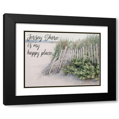 Happy Jersey Black Modern Wood Framed Art Print with Double Matting by Urquhart, Elizabeth