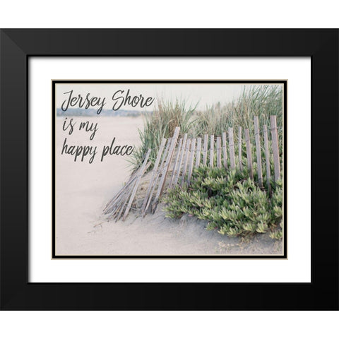 Happy Jersey Black Modern Wood Framed Art Print with Double Matting by Urquhart, Elizabeth