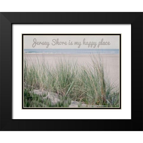 Jersey Happiness Black Modern Wood Framed Art Print with Double Matting by Urquhart, Elizabeth