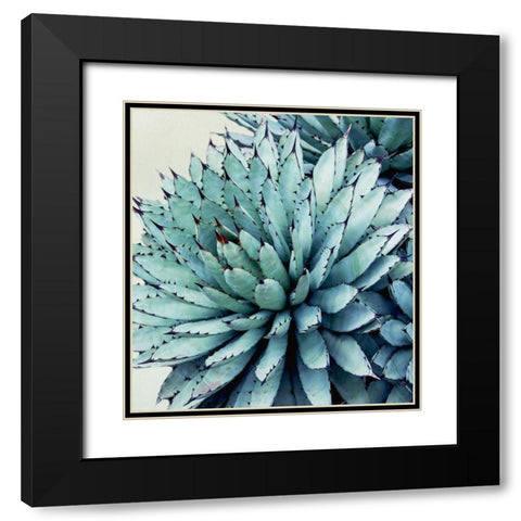 Crushing Green II Black Modern Wood Framed Art Print with Double Matting by Urquhart, Elizabeth