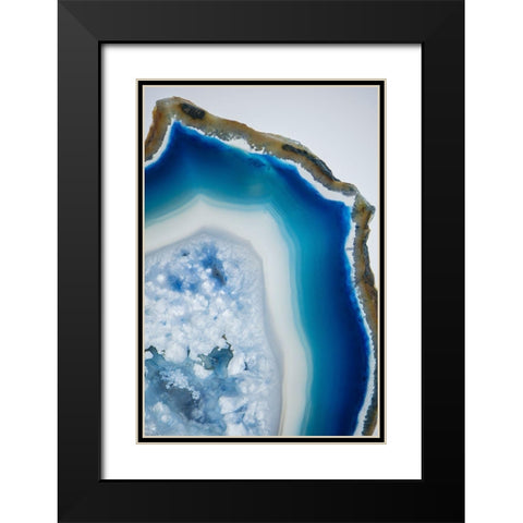 Geode Close Up 3 Black Modern Wood Framed Art Print with Double Matting by Urquhart, Elizabeth