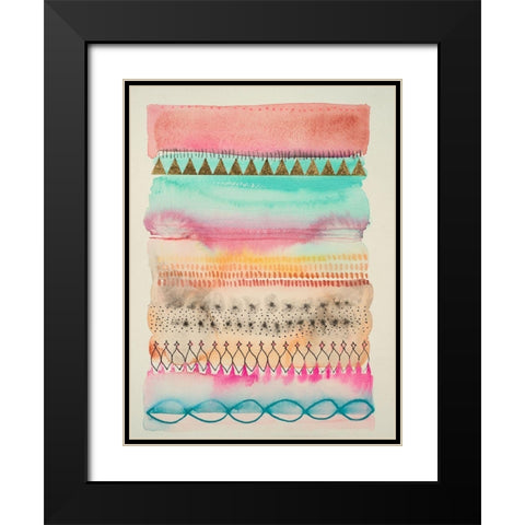 Barrier Black Modern Wood Framed Art Print with Double Matting by Evans-Sills, Faith