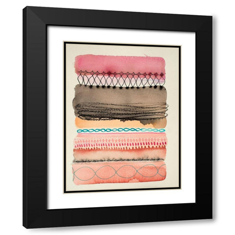 Border Black Modern Wood Framed Art Print with Double Matting by Evans-Sills, Faith