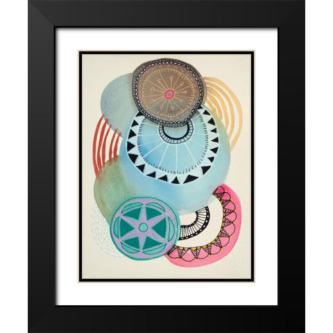 Irresistible 3 Black Modern Wood Framed Art Print with Double Matting by Evans-Sills, Faith
