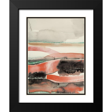 Sunset Ridge 2 Black Modern Wood Framed Art Print with Double Matting by Evans-Sills, Faith