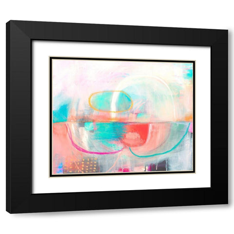Pastel Dome Black Modern Wood Framed Art Print with Double Matting by Evans-Sills, Faith