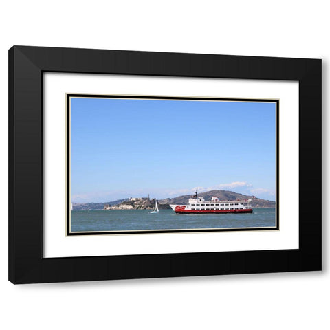 Alcatraz Black Modern Wood Framed Art Print with Double Matting by Frances, Stephanie