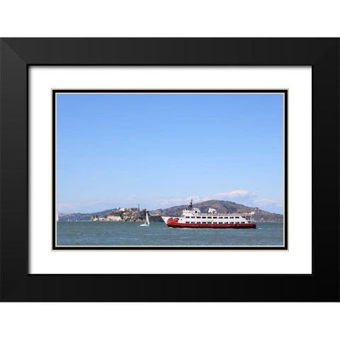 Alcatraz Black Modern Wood Framed Art Print with Double Matting by Frances, Stephanie