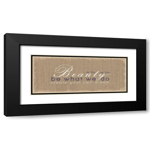 Create Your Own Dream Black Modern Wood Framed Art Print with Double Matting by Gibbons, Lauren