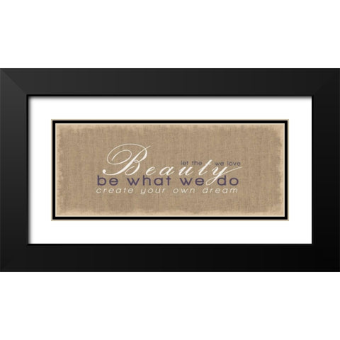 Create Your Own Dream Black Modern Wood Framed Art Print with Double Matting by Gibbons, Lauren