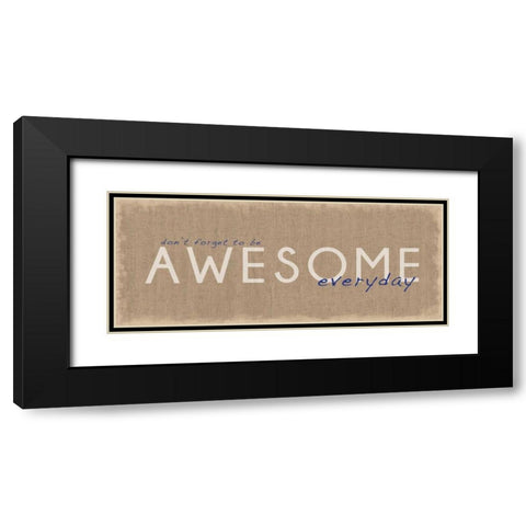 Awesome Everyday Black Modern Wood Framed Art Print with Double Matting by Gibbons, Lauren