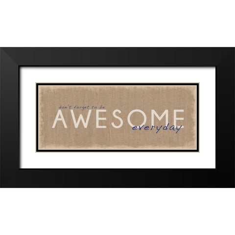 Awesome Everyday Black Modern Wood Framed Art Print with Double Matting by Gibbons, Lauren