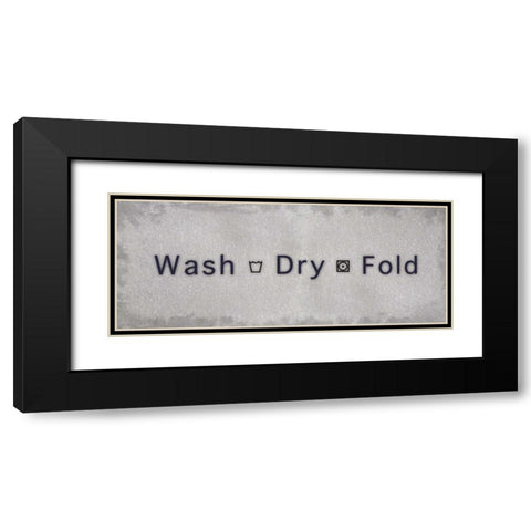 Wash Dry Fold New Black Modern Wood Framed Art Print with Double Matting by Gibbons, Lauren