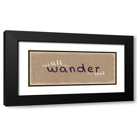 Wander Black Modern Wood Framed Art Print with Double Matting by Gibbons, Lauren