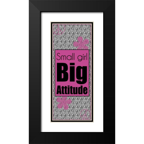 Big Attitude Black Modern Wood Framed Art Print with Double Matting by Gibbons, Lauren