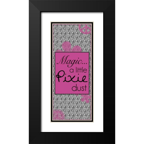 Pixie Dust Black Modern Wood Framed Art Print with Double Matting by Gibbons, Lauren