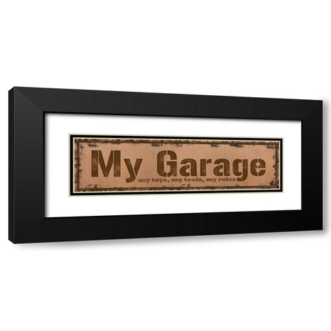 My Garage Black Modern Wood Framed Art Print with Double Matting by Gibbons, Lauren