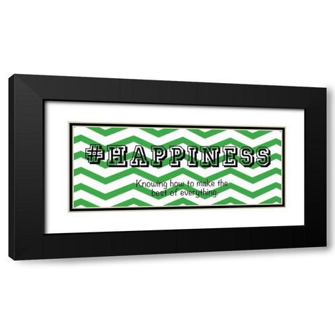 Happiness Black Modern Wood Framed Art Print with Double Matting by Gibbons, Lauren