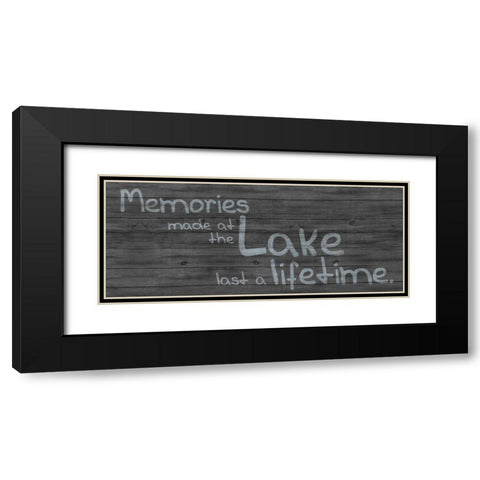 Memories at Lake 1 Black Modern Wood Framed Art Print with Double Matting by Gibbons, Lauren