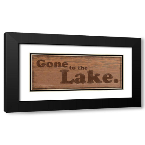 Gone to Lake 2 Black Modern Wood Framed Art Print with Double Matting by Gibbons, Lauren
