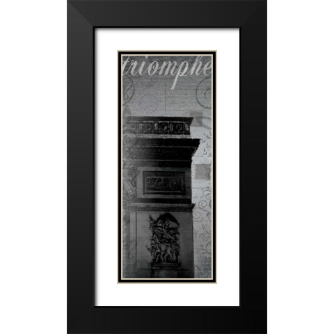 Triomphe Long Black Modern Wood Framed Art Print with Double Matting by Gibbons, Lauren