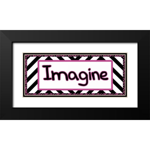 Tween Imagine Black Modern Wood Framed Art Print with Double Matting by Gibbons, Lauren