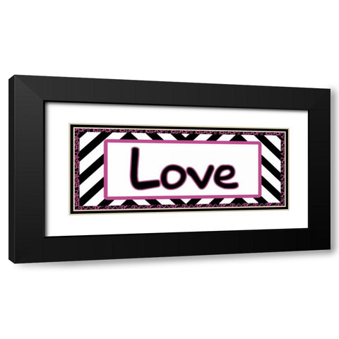Tween Love Black Modern Wood Framed Art Print with Double Matting by Gibbons, Lauren