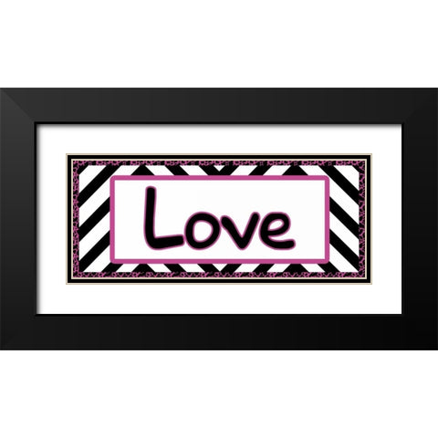 Tween Love Black Modern Wood Framed Art Print with Double Matting by Gibbons, Lauren