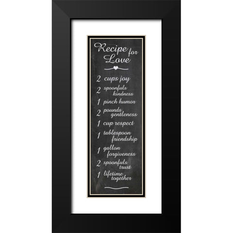 Recipe  Black Modern Wood Framed Art Print with Double Matting by Gibbons, Lauren