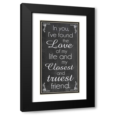 Love Of Life Black Modern Wood Framed Art Print with Double Matting by Gibbons, Lauren