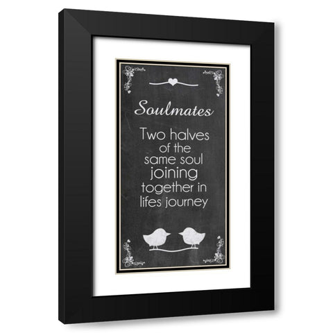 Soulmates Black Modern Wood Framed Art Print with Double Matting by Gibbons, Lauren
