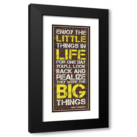 Little Things Black Modern Wood Framed Art Print with Double Matting by Gibbons, Lauren