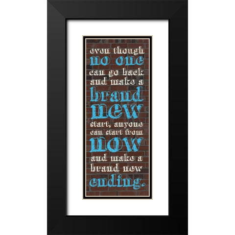 New Ending Black Modern Wood Framed Art Print with Double Matting by Gibbons, Lauren