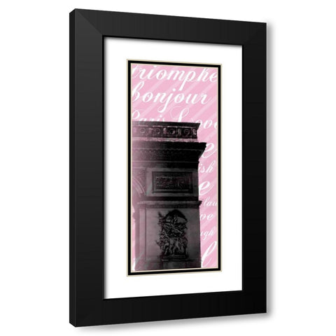 Pink Triomphe 2 Black Modern Wood Framed Art Print with Double Matting by Gibbons, Lauren