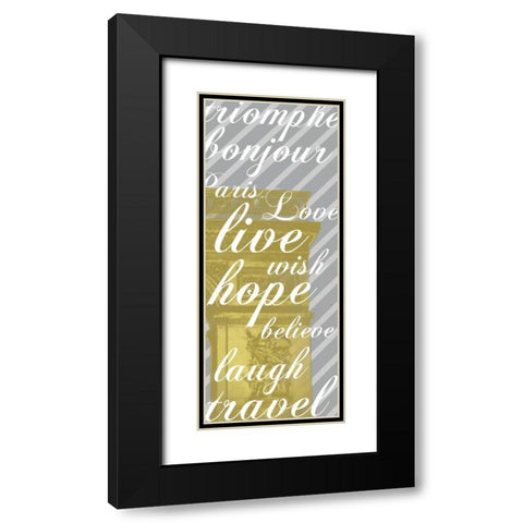 Triomphe Black Modern Wood Framed Art Print with Double Matting by Gibbons, Lauren
