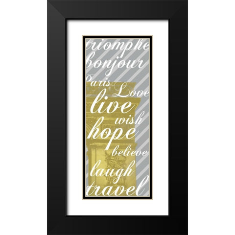 Triomphe Black Modern Wood Framed Art Print with Double Matting by Gibbons, Lauren
