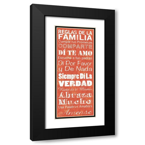 Spanish Family Black Modern Wood Framed Art Print with Double Matting by Gibbons, Lauren