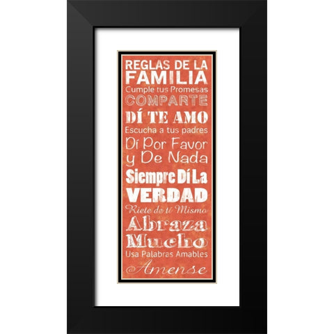 Spanish Family Black Modern Wood Framed Art Print with Double Matting by Gibbons, Lauren