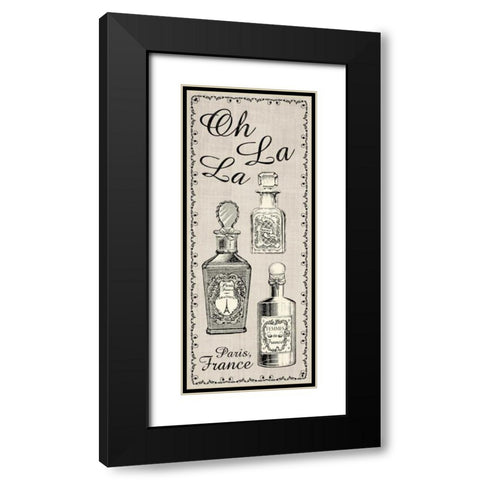 Perfume Linen 2 Black Modern Wood Framed Art Print with Double Matting by Gibbons, Lauren