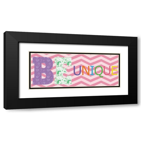 Be Unique Black Modern Wood Framed Art Print with Double Matting by Gibbons, Lauren