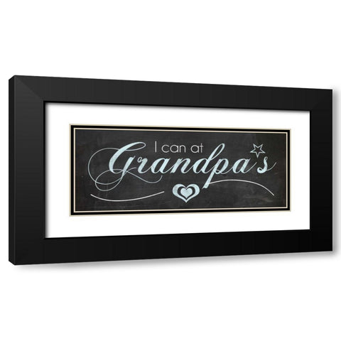At Grandpa Black Modern Wood Framed Art Print with Double Matting by Gibbons, Lauren