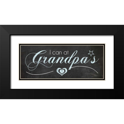 At Grandpa Black Modern Wood Framed Art Print with Double Matting by Gibbons, Lauren
